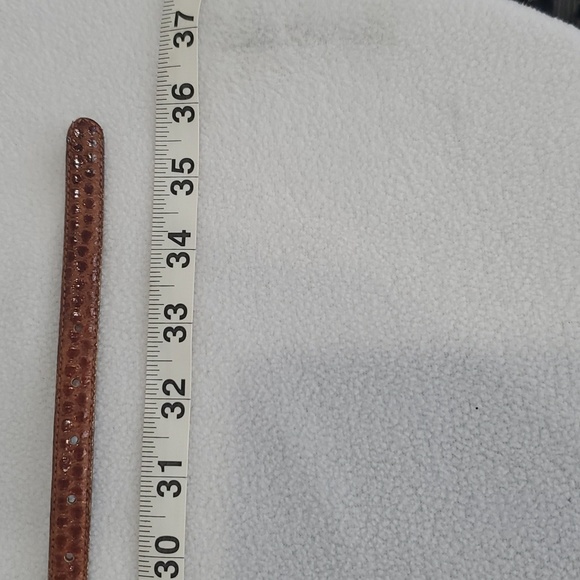 Brown snake skin Leather belt -Size 30" - 33" - Picture 6 of 9